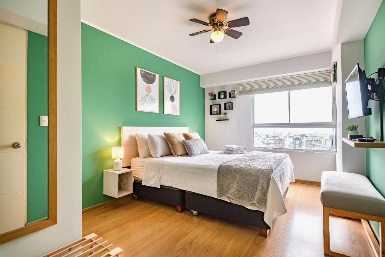 Alu Apartments - Limit With Miraflores Panoramic City View 리마 외부 사진