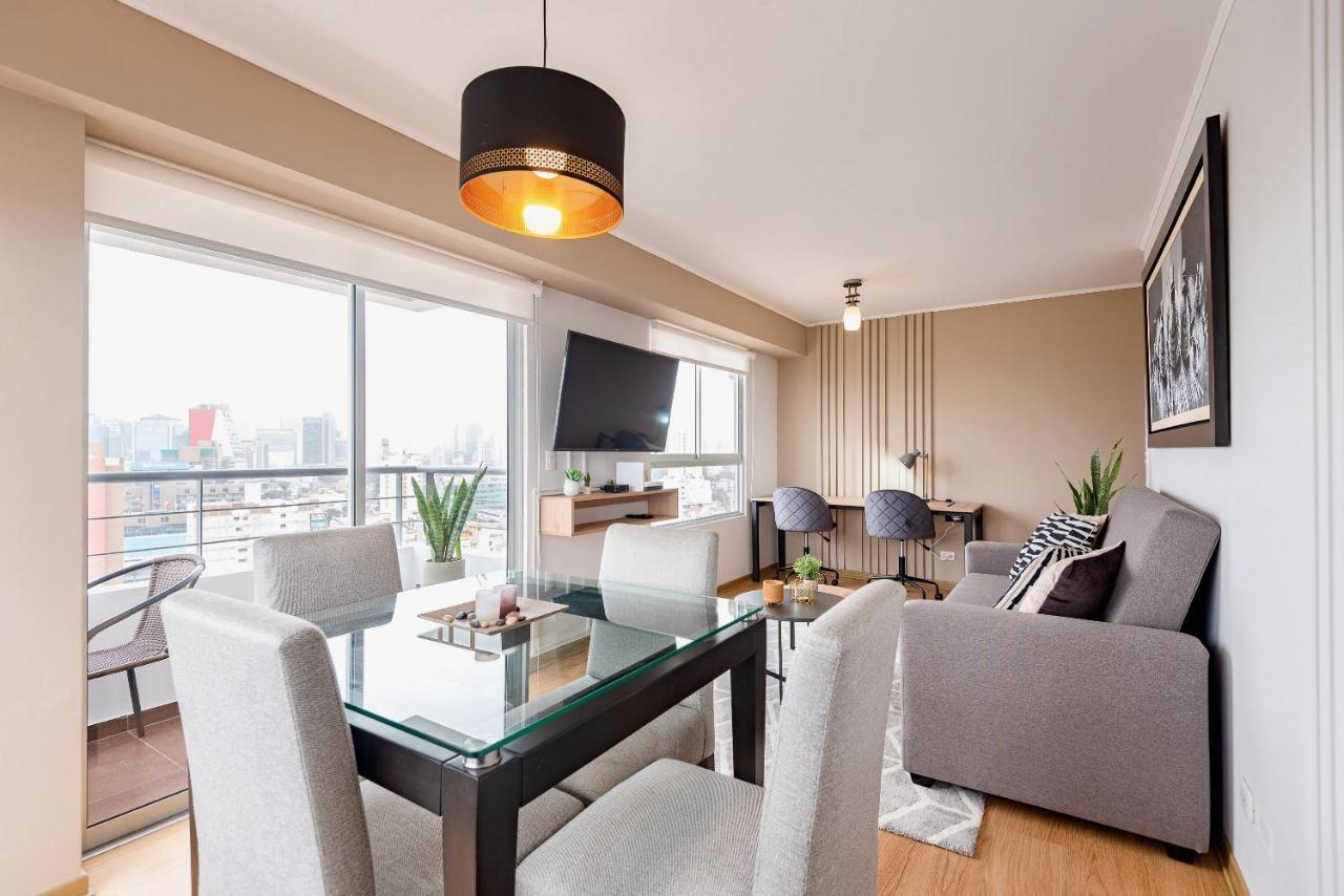 Alu Apartments - Limit With Miraflores Panoramic City View 리마 외부 사진
