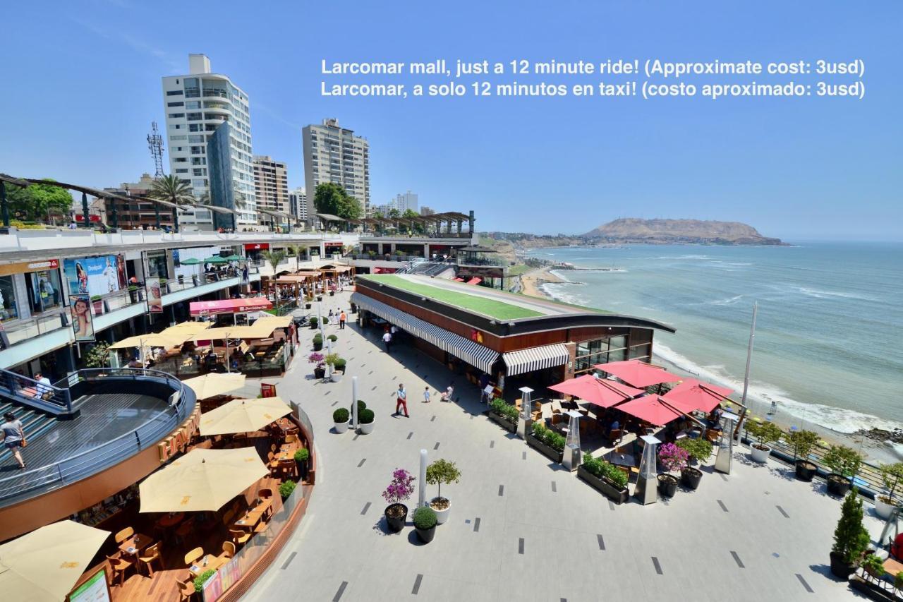 Alu Apartments - Limit With Miraflores Panoramic City View 리마 외부 사진